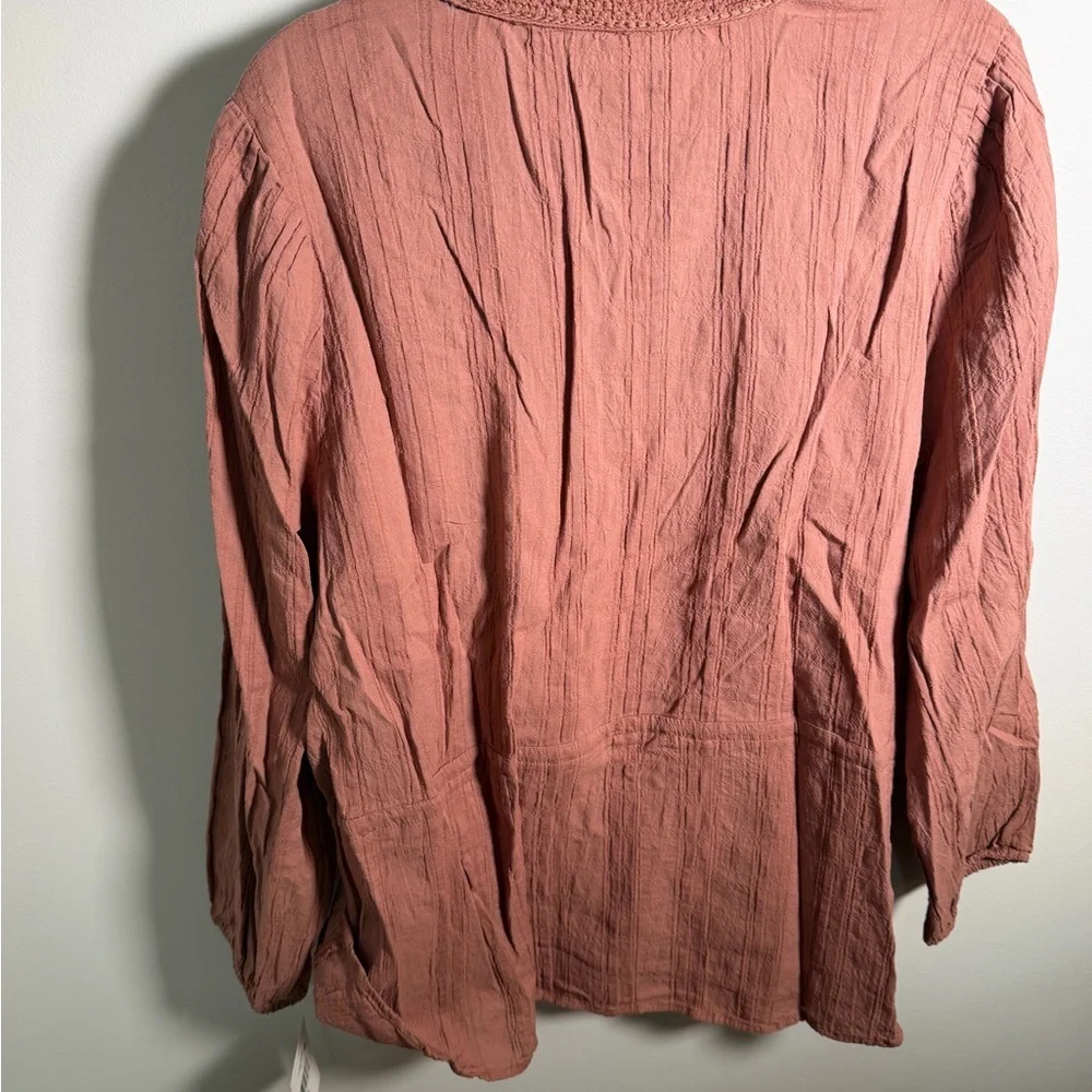 Terracotta Blouse XL New With Tags - Picture 3 of 7